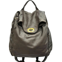 Selmira Washed Cow Leather Backpack - Leather Italiano