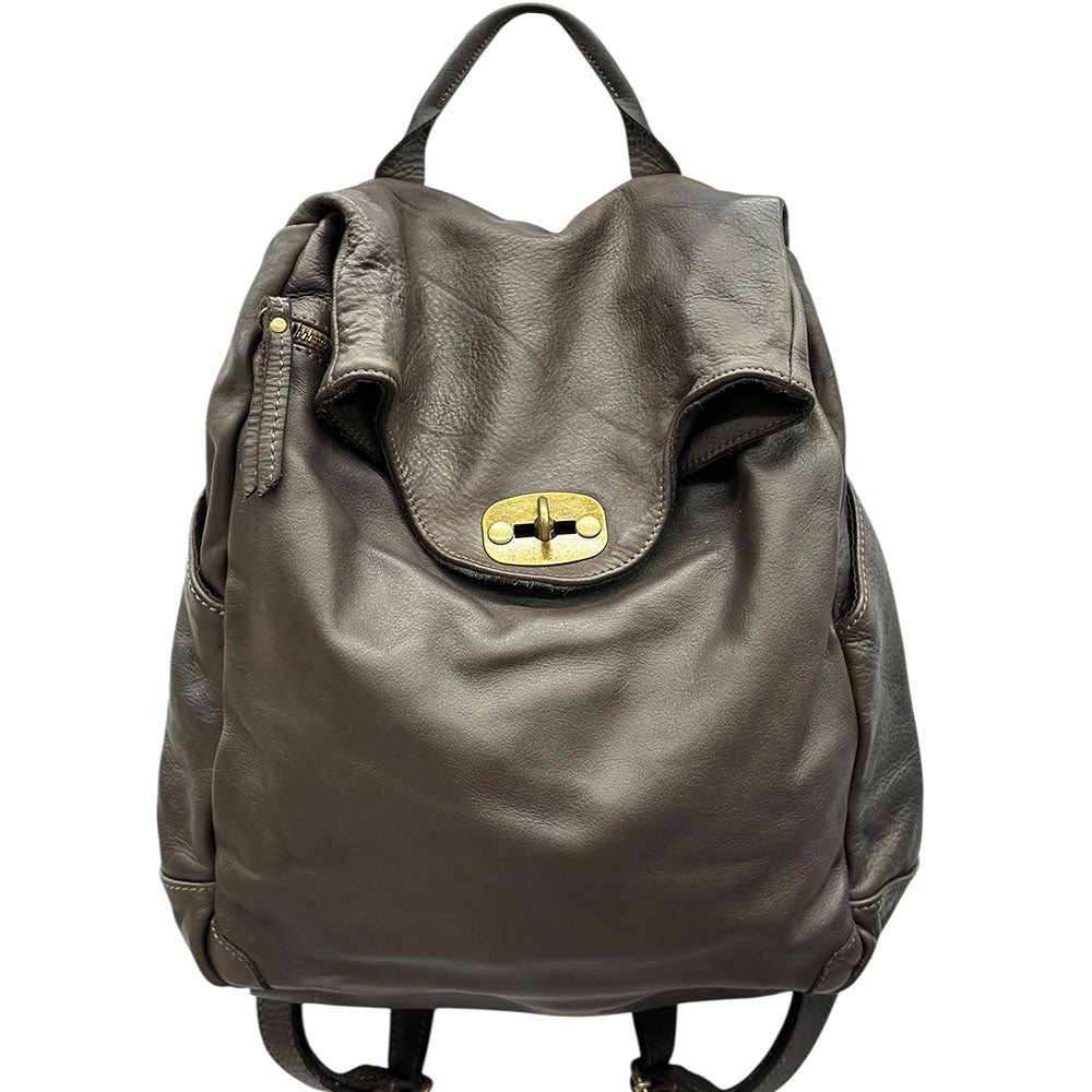 Selmira Washed Cow Leather Backpack - Leather Italiano