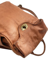 Selmira Washed Cow Leather Backpack - Leather Italiano