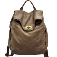 Selmira Washed Cow Leather Backpack - Leather Italiano