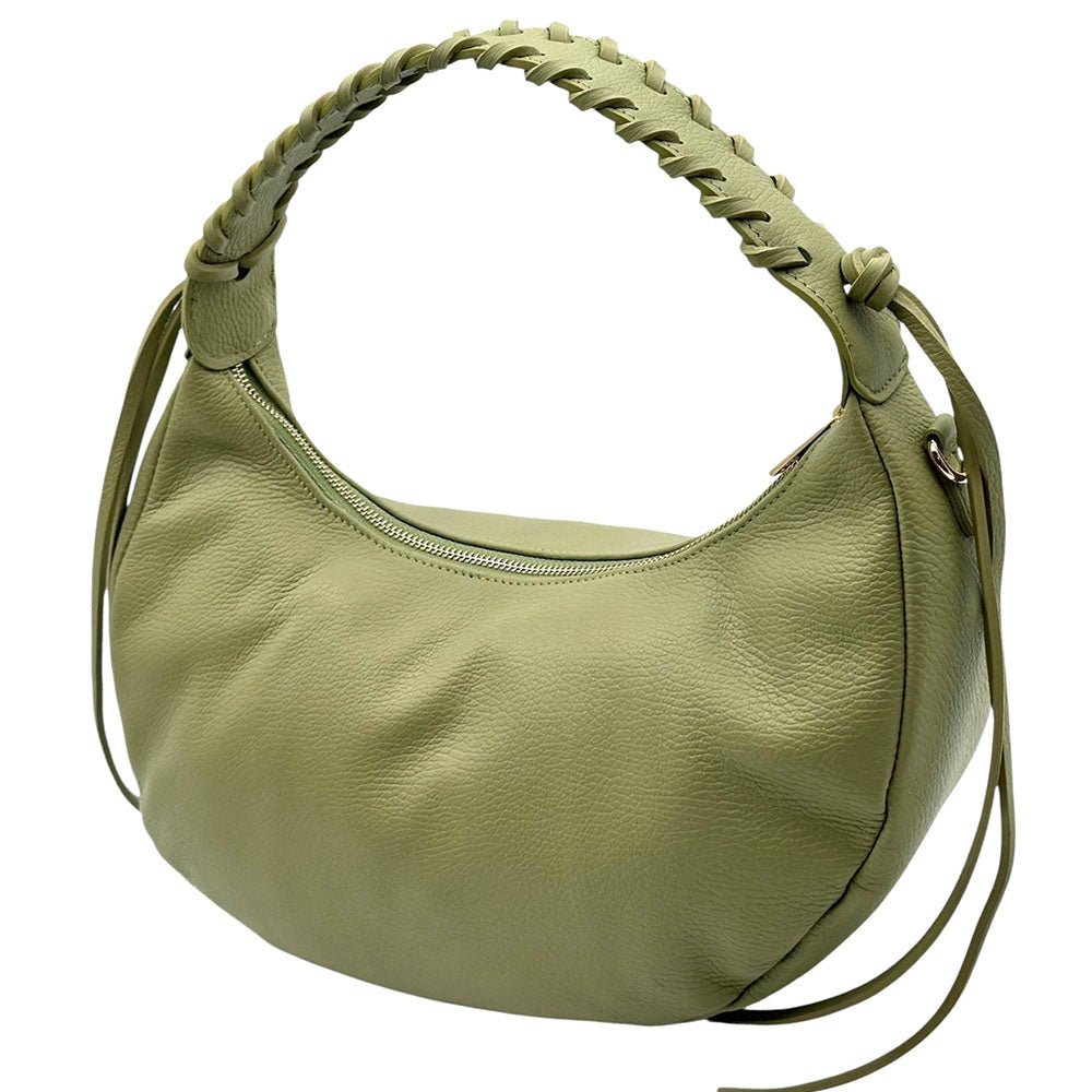 Selviana Cow Leather Hobo Bag - Leather Italiano