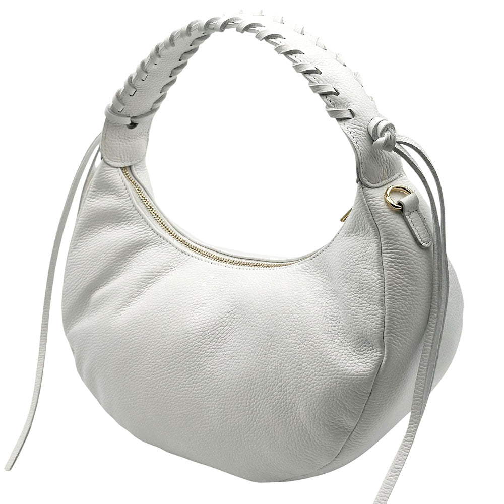 Selviana Cow Leather Hobo Bag - Leather Italiano