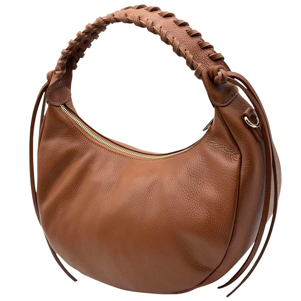 Selviana Cow Leather Hobo Bag - Leather Italiano