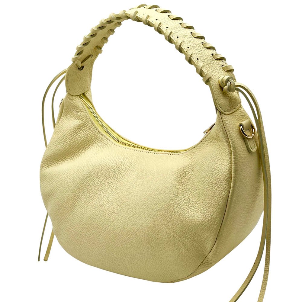Selviana Cow Leather Hobo Bag - Leather Italiano