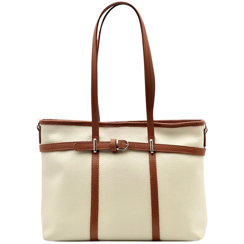 Serafita Structured Leather Tote - Leather Italiano