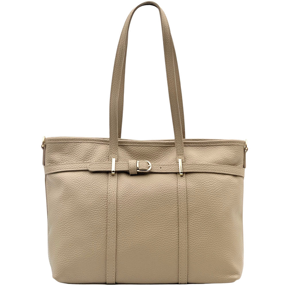 Serafita Structured Leather Tote - Leather Italiano