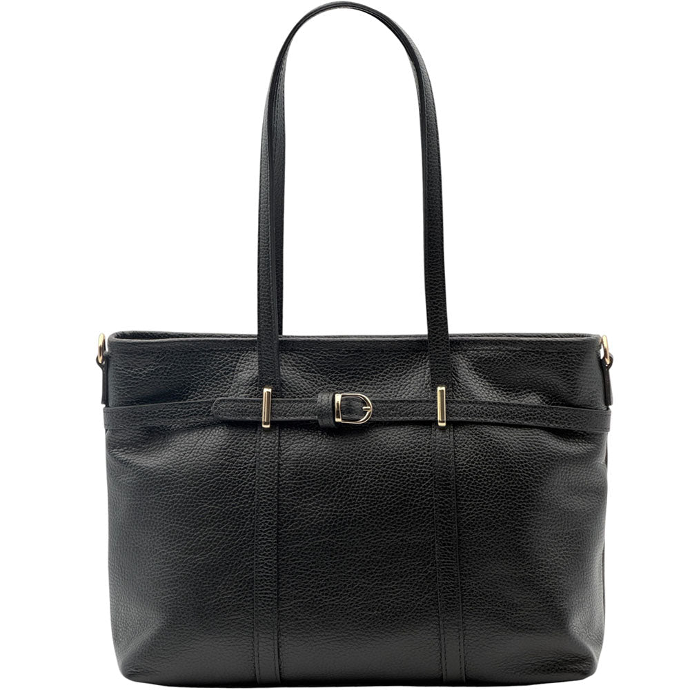 Serafita Structured Leather Tote - Leather Italiano