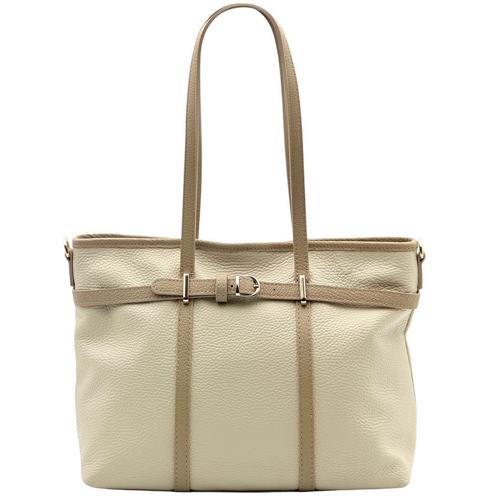 Serafita Structured Leather Tote - Leather Italiano