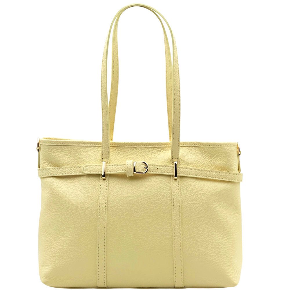Serafita Structured Leather Tote - Leather Italiano