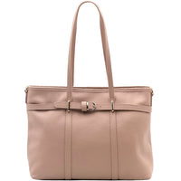 Serafita Structured Leather Tote - Leather Italiano