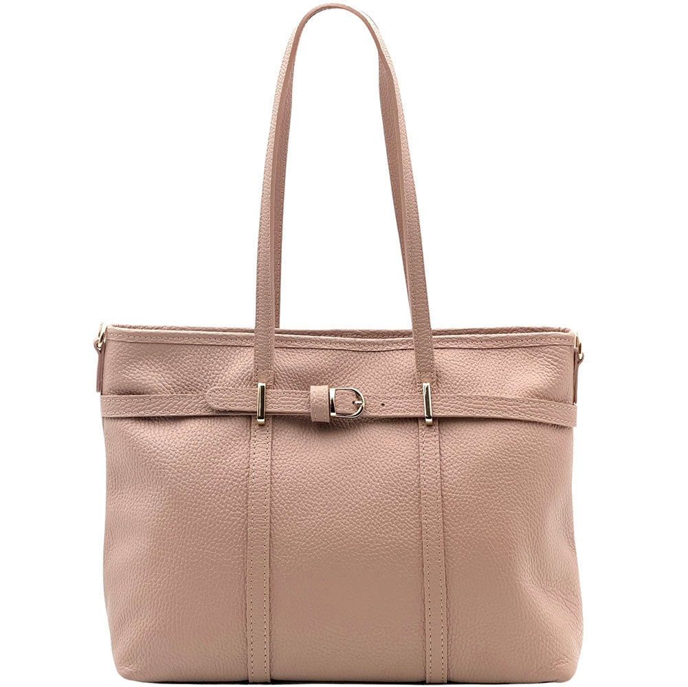 Serafita Structured Leather Tote - Leather Italiano