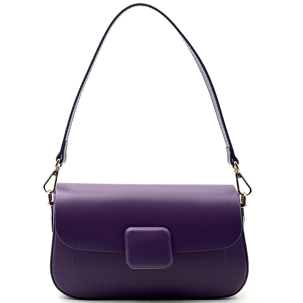 Serelia Cow Leather Shoulder and Crossbody Bag - Leather Italiano