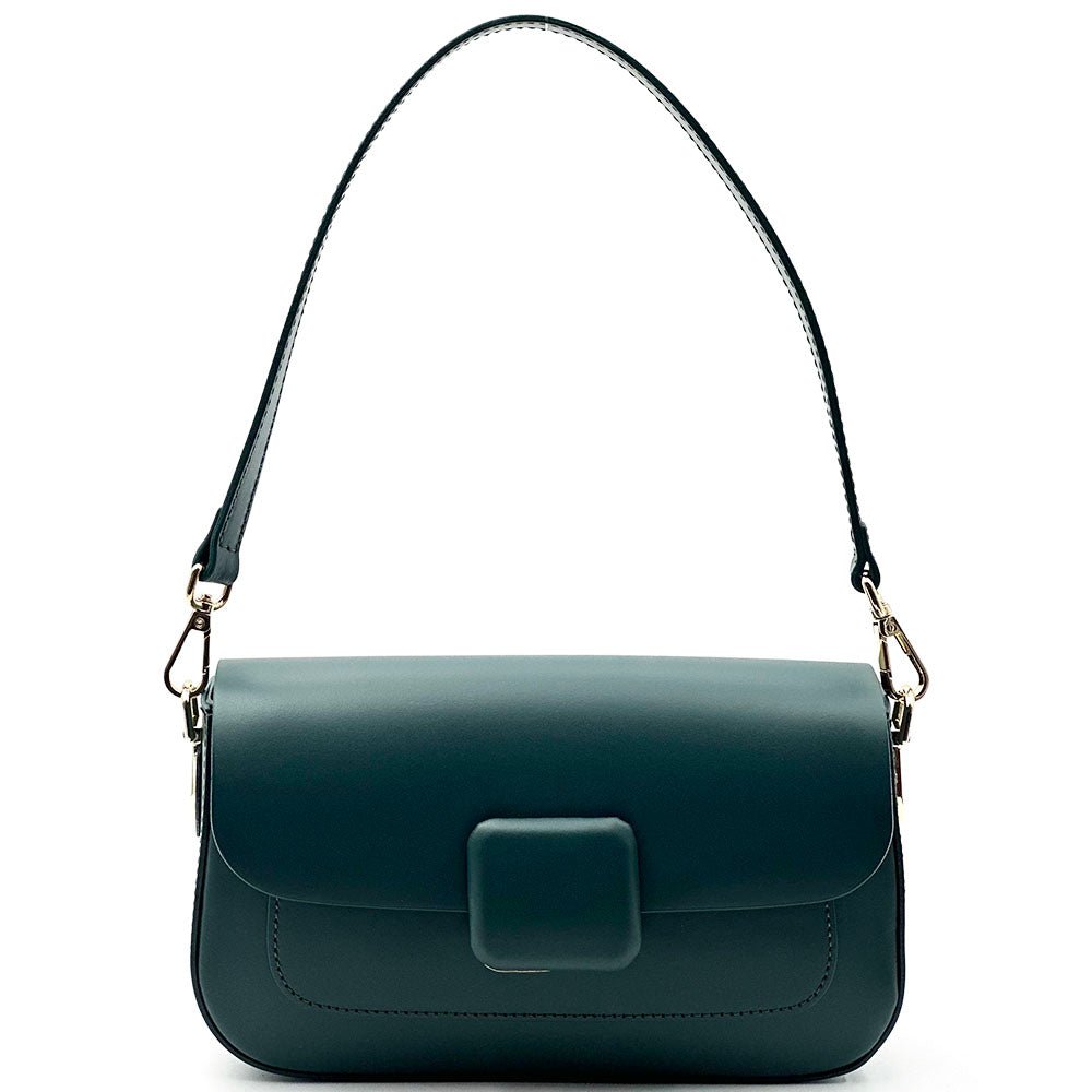 Serelia Cow Leather Shoulder and Crossbody Bag - Leather Italiano