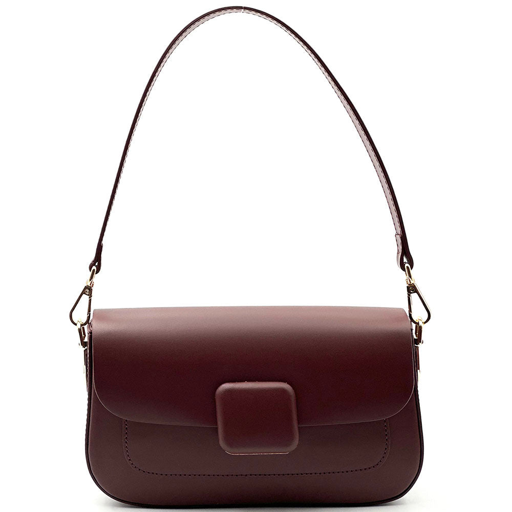 Serelia Cow Leather Shoulder and Crossbody Bag - Leather Italiano