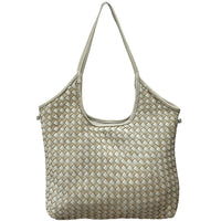 Serenica Woven Soft Washed Cow Leather Hobo Bag - Leather Italiano