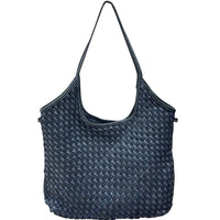 Serenica Woven Soft Washed Cow Leather Hobo Bag - Leather Italiano