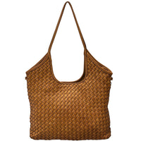 Serenica Woven Soft Washed Cow Leather Hobo Bag - Leather Italiano