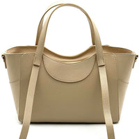 Serilda Italian Cow Leather Structured Shoulder Bag - Leather Italiano