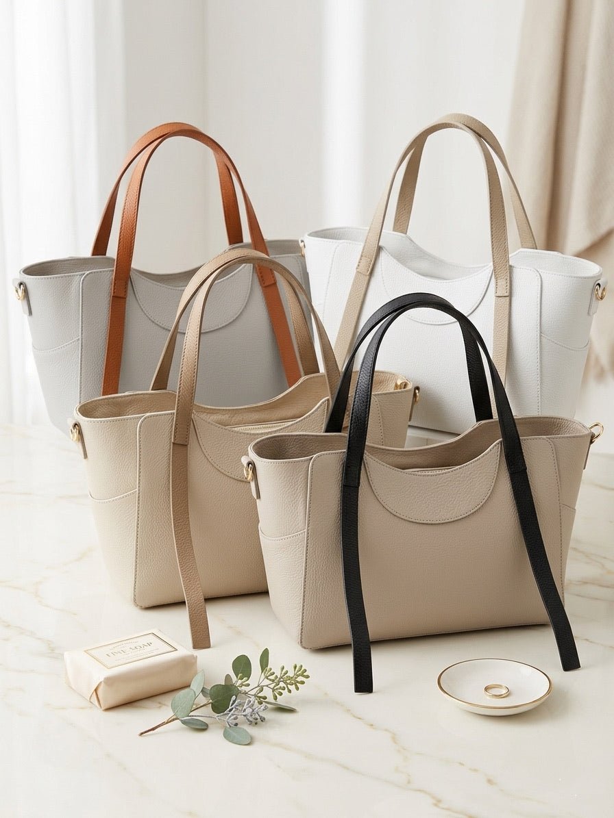 Serilda Italian Cow Leather Structured Shoulder Bag - Leather Italiano
