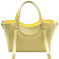 Serilda Italian Cow Leather Structured Shoulder Bag - Leather Italiano
