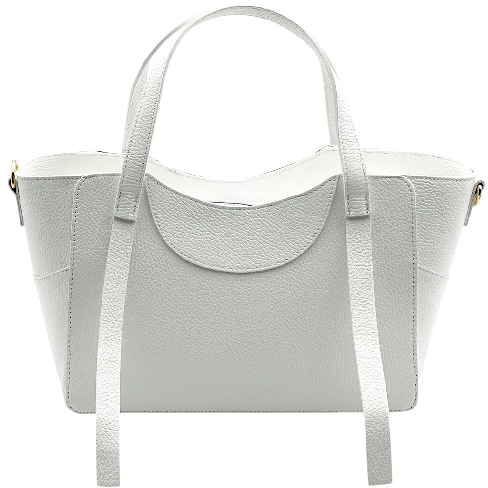 Serilda Italian Cow Leather Structured Shoulder Bag - Leather Italiano