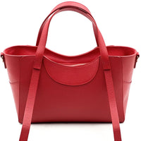 Serilda Italian Cow Leather Structured Shoulder Bag - Leather Italiano