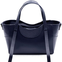 Serilda Italian Cow Leather Structured Shoulder Bag - Leather Italiano