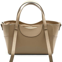 Serilda Italian Cow Leather Structured Shoulder Bag - Leather Italiano