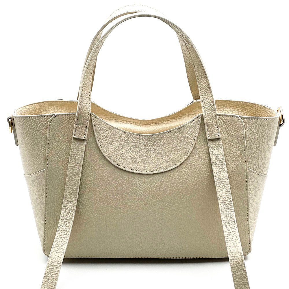 Serilda Italian Cow Leather Structured Shoulder Bag - Leather Italiano