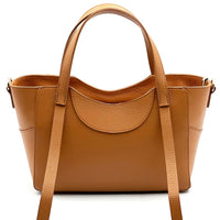 Serilda Italian Cow Leather Structured Shoulder Bag - Leather Italiano