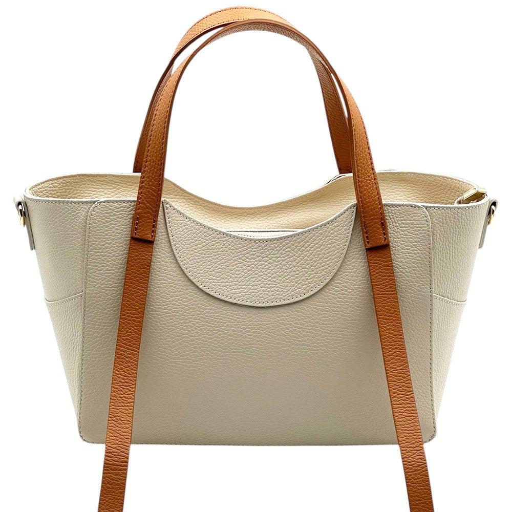 Serilda Italian Cow Leather Structured Shoulder Bag - Leather Italiano