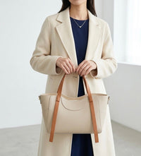 Serilda Italian Cow Leather Structured Shoulder Bag - Leather Italiano