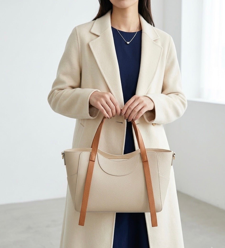 Serilda Italian Cow Leather Structured Shoulder Bag - Leather Italiano