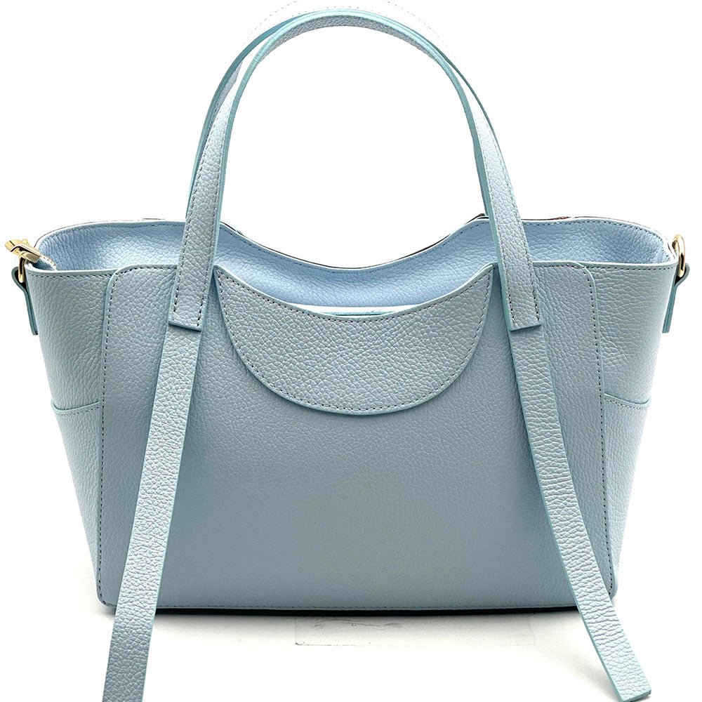 Serilda Italian Cow Leather Structured Shoulder Bag - Leather Italiano