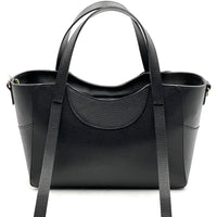Serilda Italian Cow Leather Structured Shoulder Bag - Leather Italiano