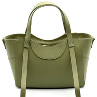 Serilda Italian Cow Leather Structured Shoulder Bag - Leather Italiano