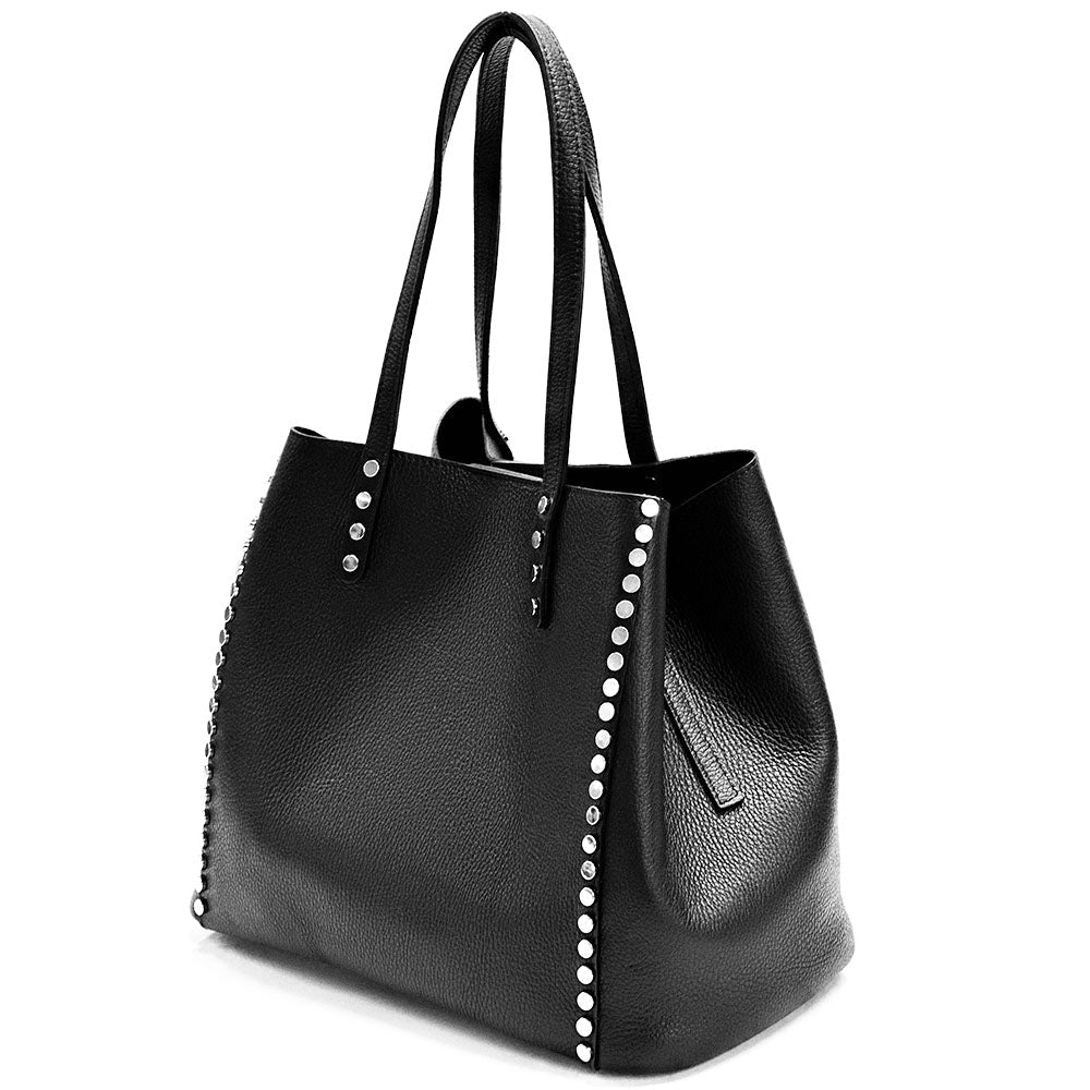 Sestola Italian Handmade Cow Leather Tote Bag - Leather Italiano