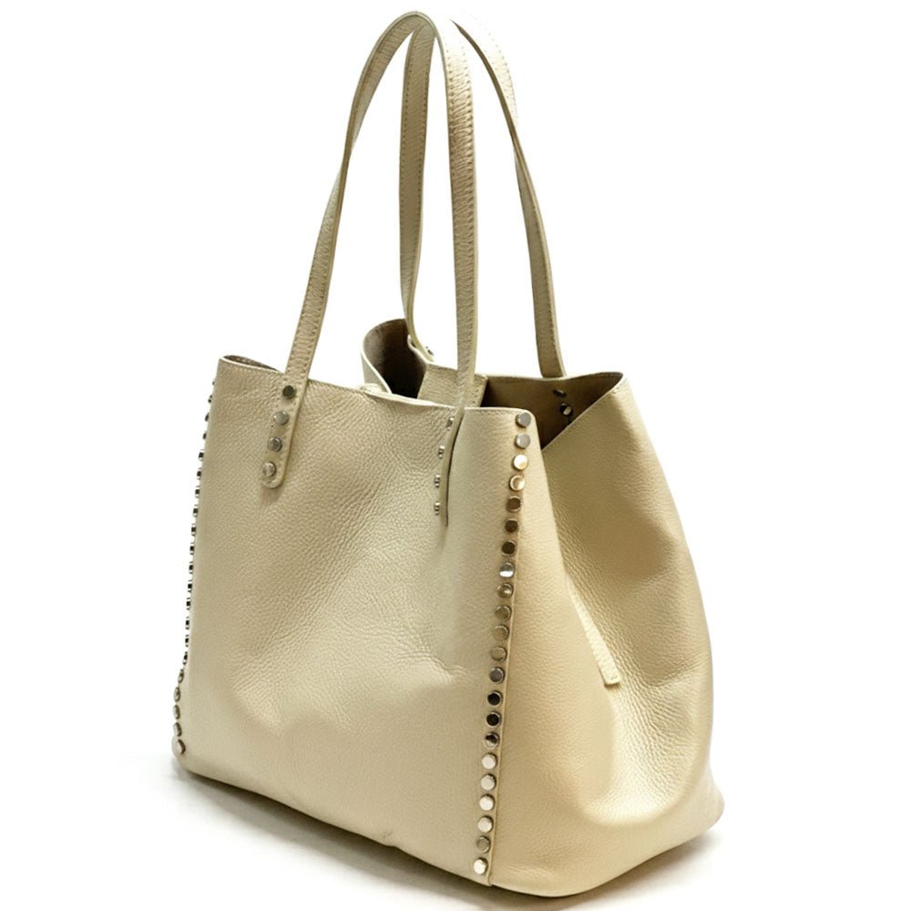 Sestola Italian Handmade Cow Leather Tote Bag - Leather Italiano