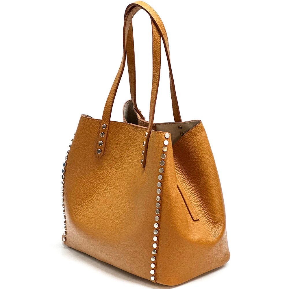 Sestola Italian Handmade Cow Leather Tote Bag - Leather Italiano