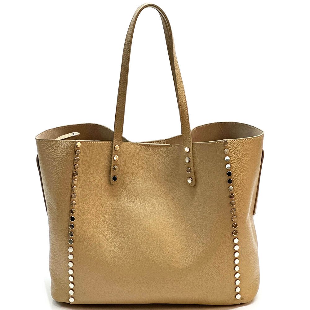 Sestola Italian Handmade Cow Leather Tote Bag - Leather Italiano