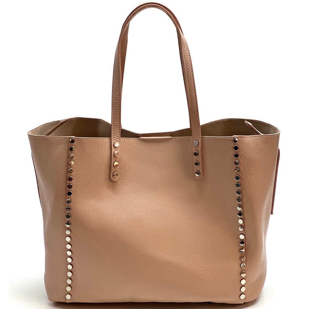 Sestola Italian Handmade Cow Leather Tote Bag - Leather Italiano