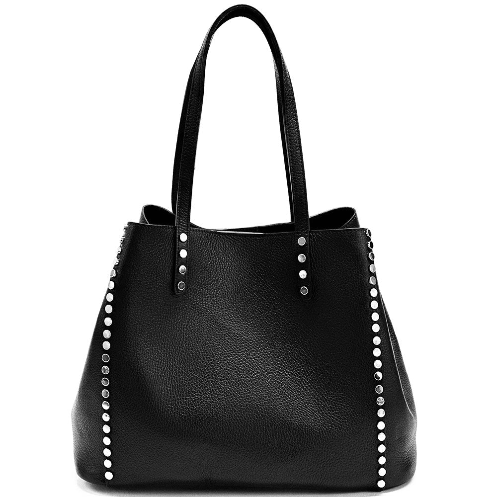 Sestola Italian Handmade Cow Leather Tote Bag - Leather Italiano
