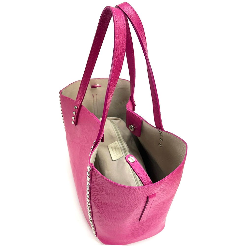 Sestola Italian Handmade Cow Leather Tote Bag - Leather Italiano