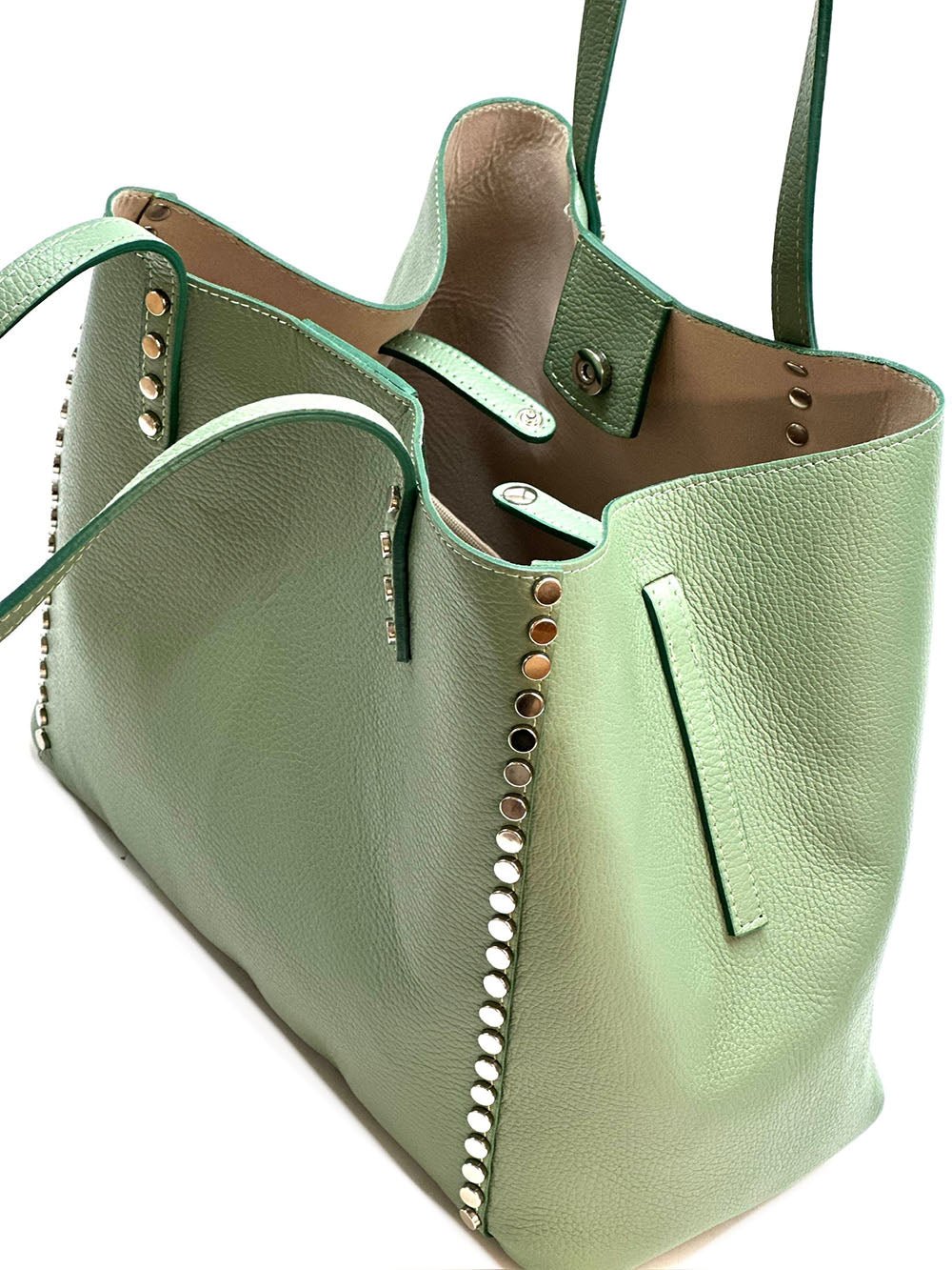 Sestola Italian Handmade Cow Leather Tote Bag - Leather Italiano
