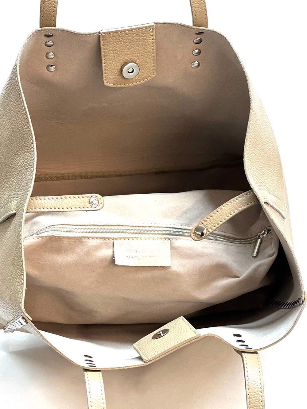 Sestola Italian Handmade Cow Leather Tote Bag - Leather Italiano