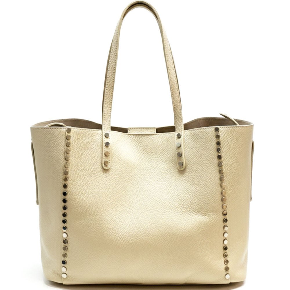 Sestola Italian Handmade Cow Leather Tote Bag - Leather Italiano