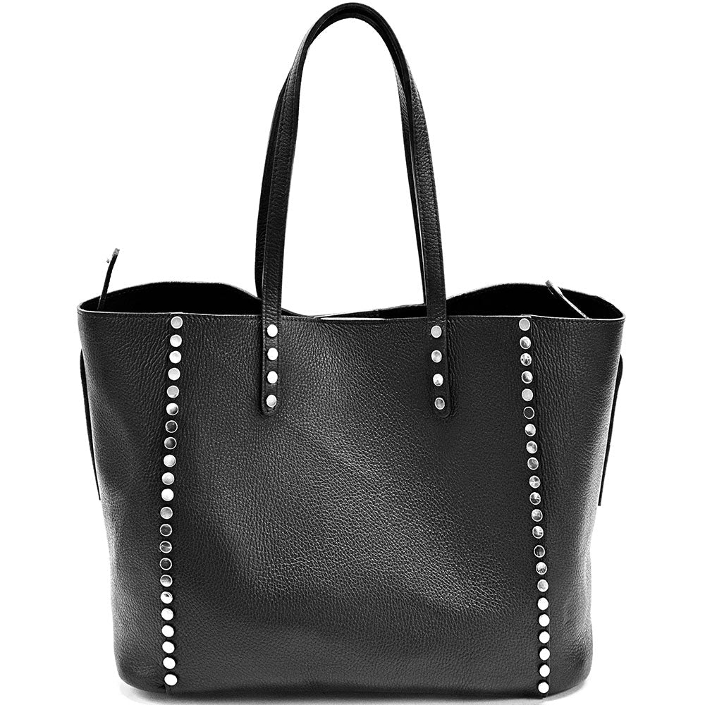Sestola Italian Handmade Cow Leather Tote Bag - Leather Italiano
