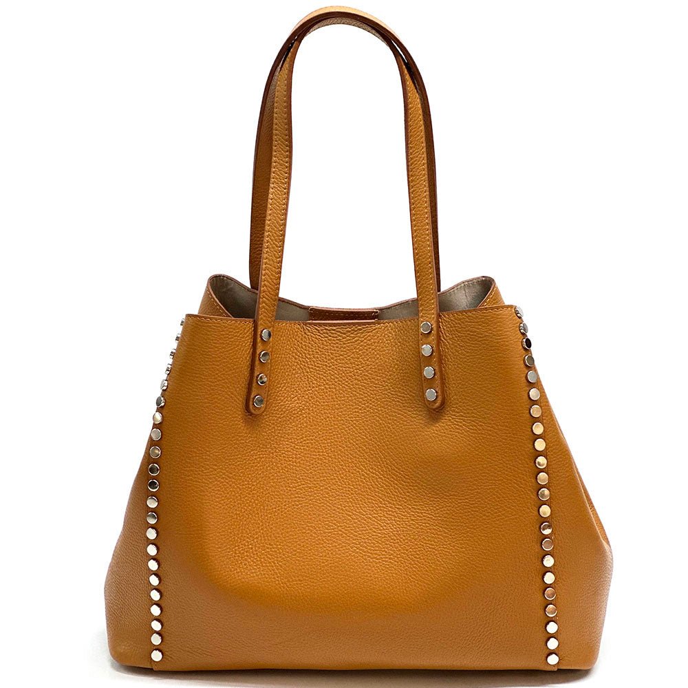 Sestola Italian Handmade Cow Leather Tote Bag - Leather Italiano