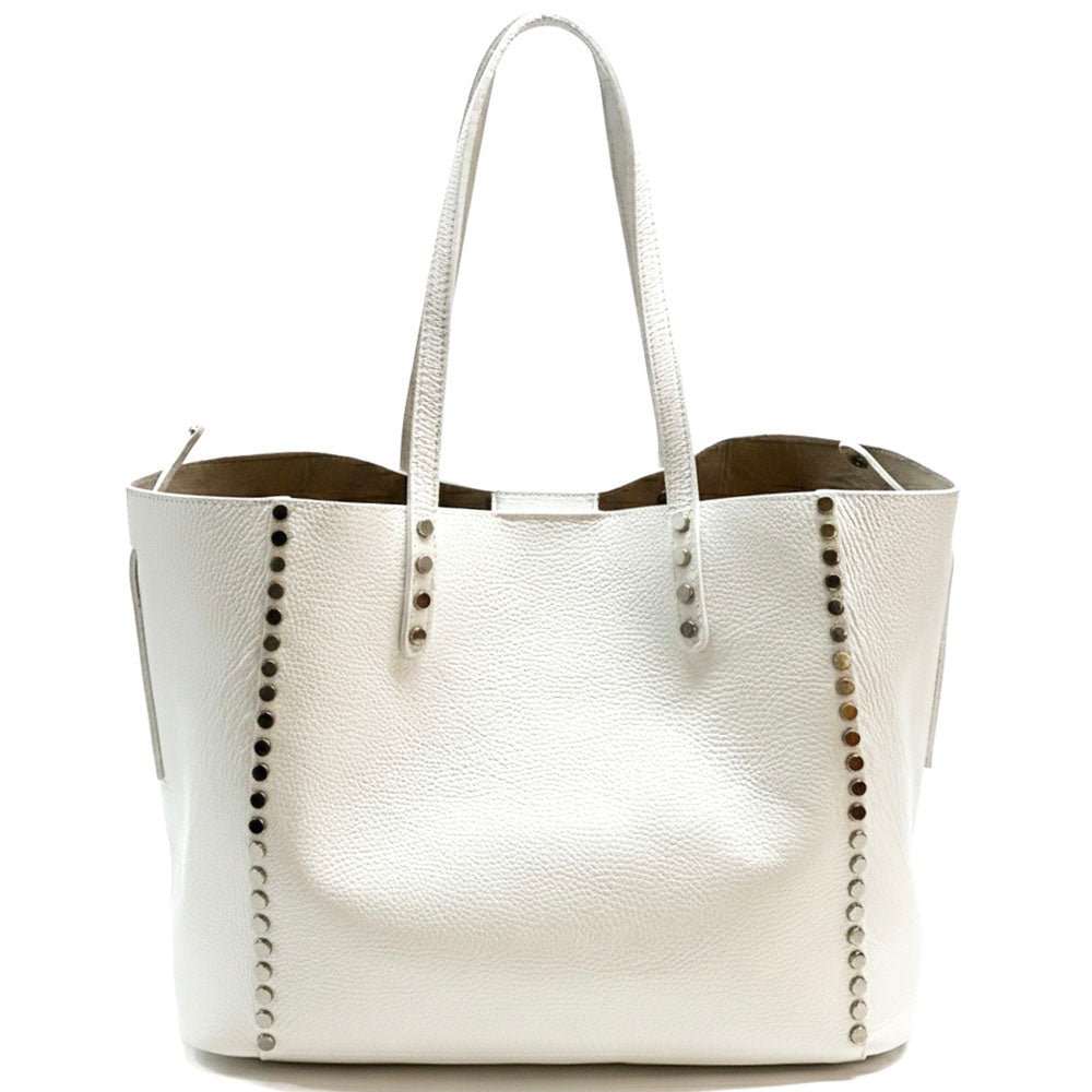 Sestola Italian Handmade Cow Leather Tote Bag - Leather Italiano
