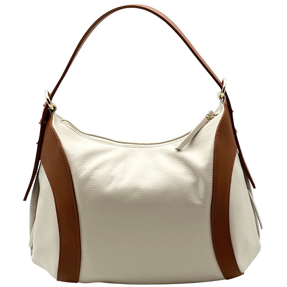 Silvia Italian Leather Shoulder Bag - Leather Italiano
